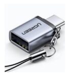 UGREEN USB-C Male to USB-A 3.0 Female Adapter with Lanyard (Space Gray) – US270