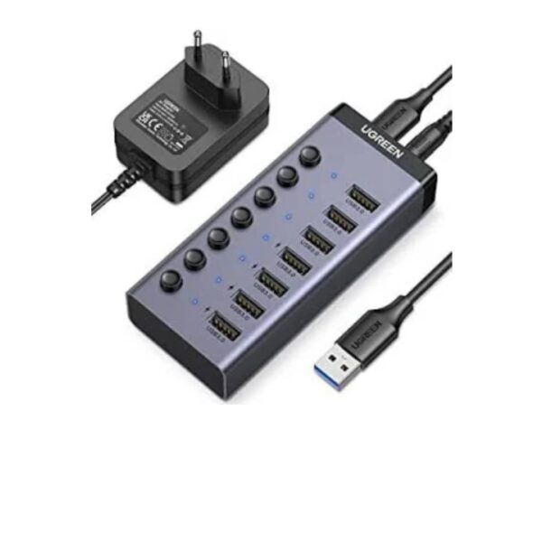 Ugreen usb-c to 7-port usb-a 3. 0 hub dc 12v eu - cm481 Ugreen usb-c to 7-port usb-a 3. 0 hub dc 12v eu - cm481