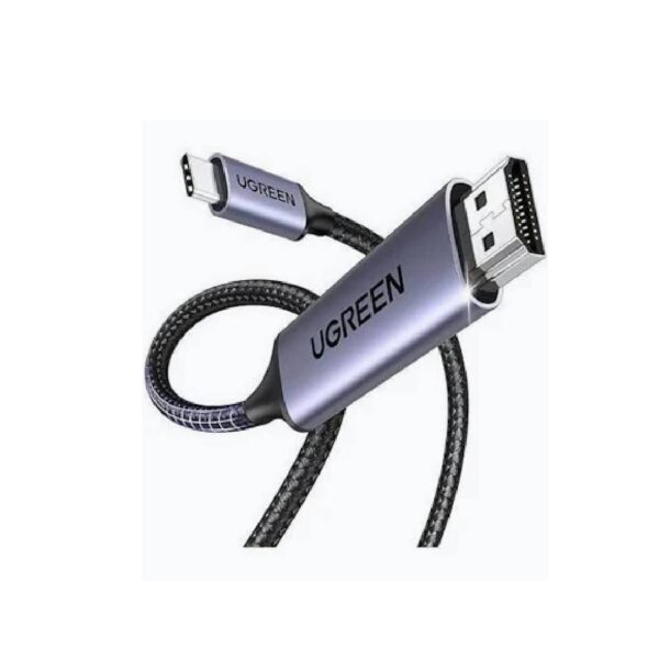 Ugreen usb-c to hdmi male to male cable aluminum shell 1. 5m (gray black) Ugreen usb-c to hdmi male to male cable aluminum shell 1. 5m (gray black)
